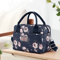 country style ladies messenger bag simple floral bento bag ladies waterproof handbag girls shoulder bag