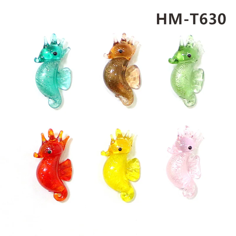 

Мини-фигурка морского коня из стекла JSSMTLP, 6 шт.