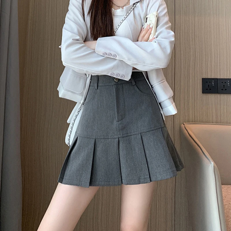 

Женская плиссированная юбка-карандаш в стиле Харадзюку