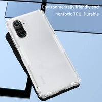 for poco f3 case for xiaomi poco phone poco f3 x3 pro nfc phone cases transparent bumper cover shockproof fitted shell