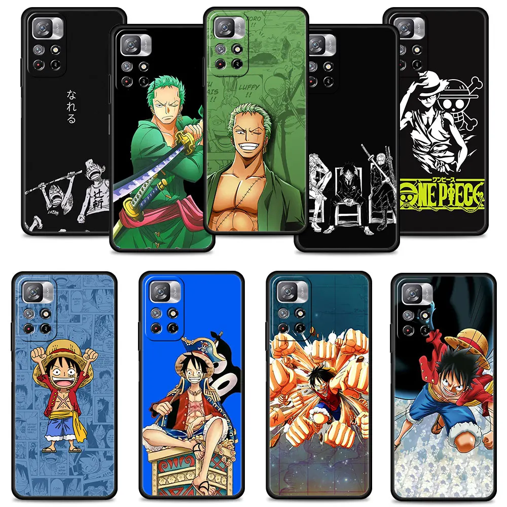 

Celular Coque Hot Anime One Piece Luffy For Redmi Note 9S 9C 9A K40 9T 8 10 9 7 11 Pro K50 K40S 10C Capa