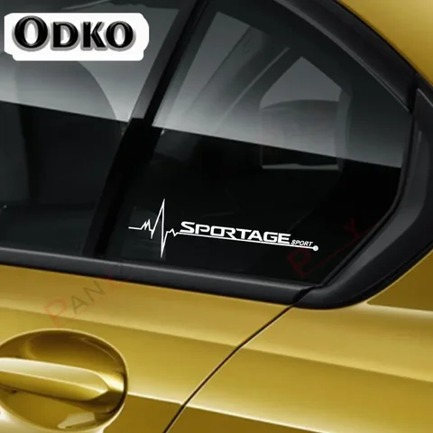 Наклейки на боковое окно автомобиля для Kia Sportage 3 4 QL графика осветительный двигатель спортивные декоративные наклейки виниловый чехол Аксессуары для автотюнинга