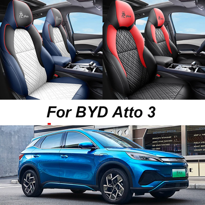 

Чехол на сиденье автомобиля для BYD Atto 3 Yuan Plus, аксессуары для автомобиля, Прямая поставка, зимний полный комплект, автомобильные аксессуары и...