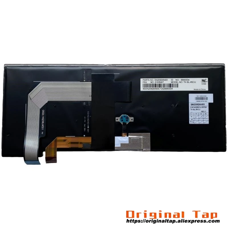 Клавиатура SK Slovakian с подсветкой для Lenovo Thinkpad 13 Gen 2 T470s 01ER893 01EN911 01ER934 01EN870