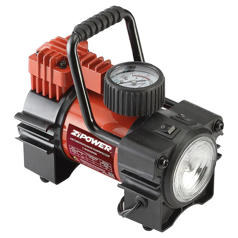 Компрессор автомобильный ZIPOWER PM6507 (Мощность 160 Вт производительность 36 л/мин