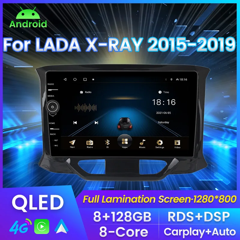

MLOVELIN Android 11 Car Radio For LADA X-RAY X RAY 2015-2019 Multimedia Video Player 2Din GPS Navigation Carplay Auto Head unit