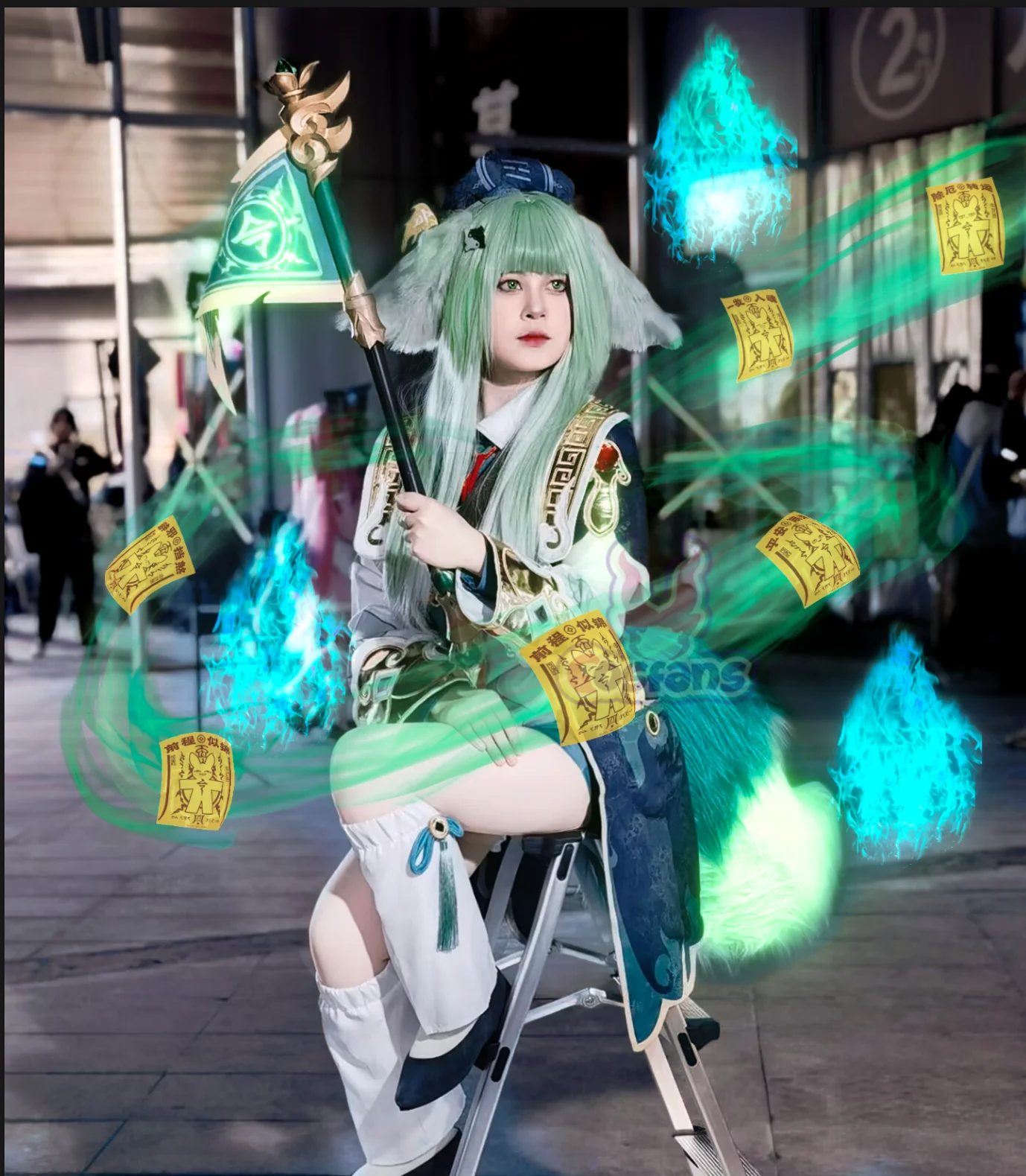 Флаги Huohuo реквизит для косплея парики игры Honkai: Star Rail аксессуары Honkai Huo сменные