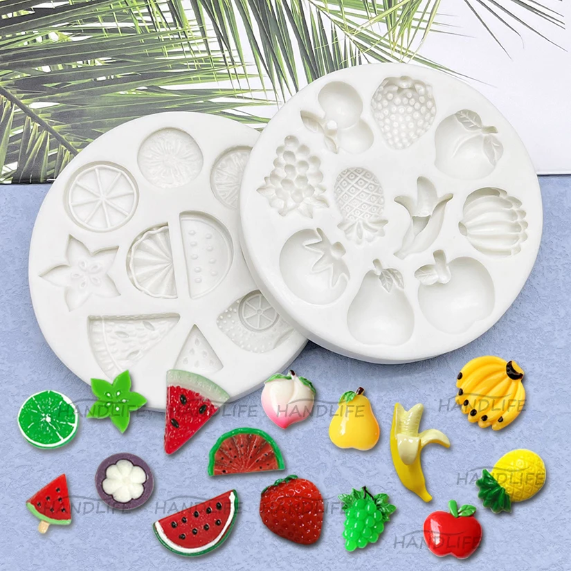 

Banana Lemon Strawberry Cake Silicone Fondant Cake Decorating Tools Sugarcraft Clay Mold Cookie Cupcake Chocolate Baking Molds