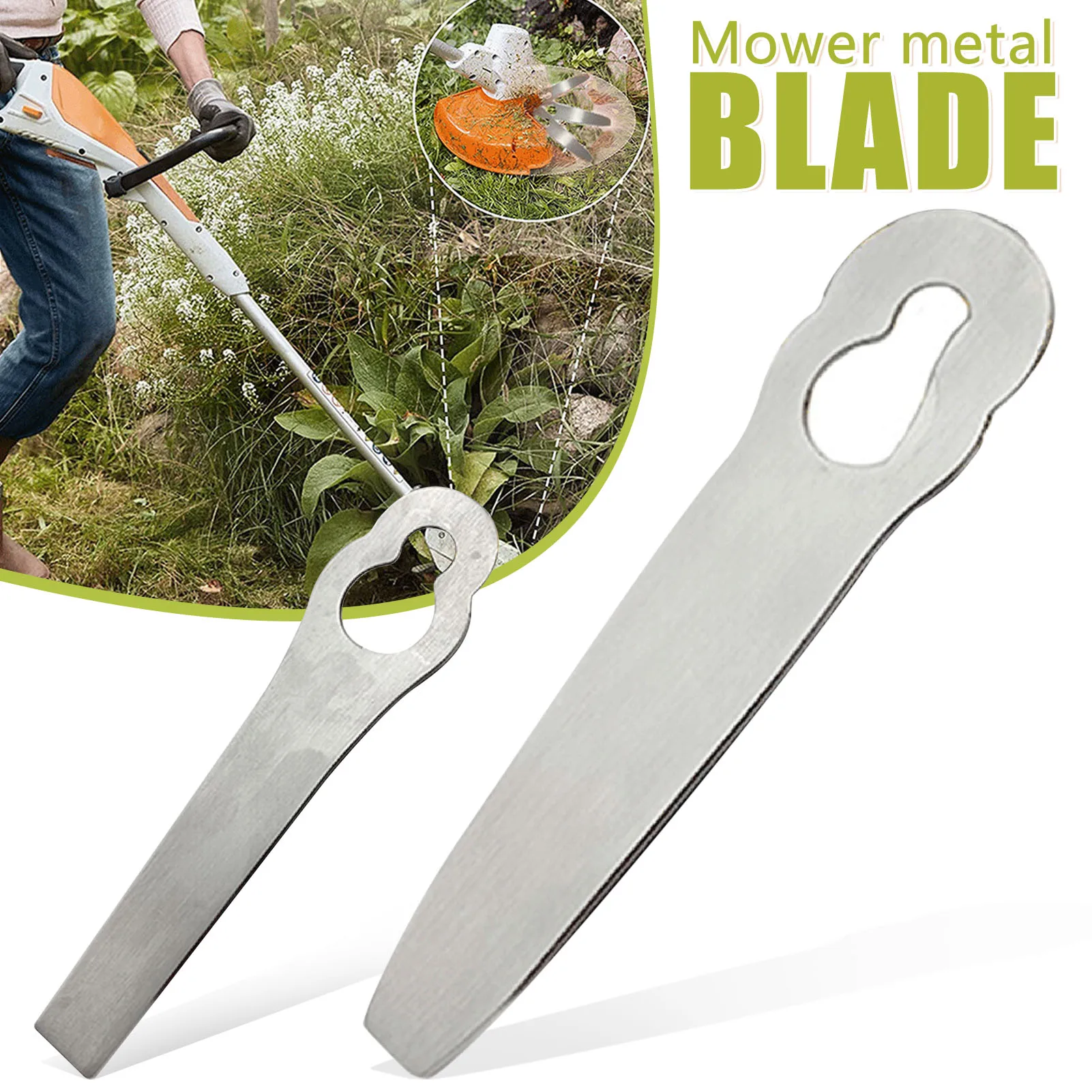 

Lawn Mower Blades Stainless Steel Trimmer Grass Garden Lawn Mower Accessories Weed Eater Blades Grass Trimmer Blade TS1