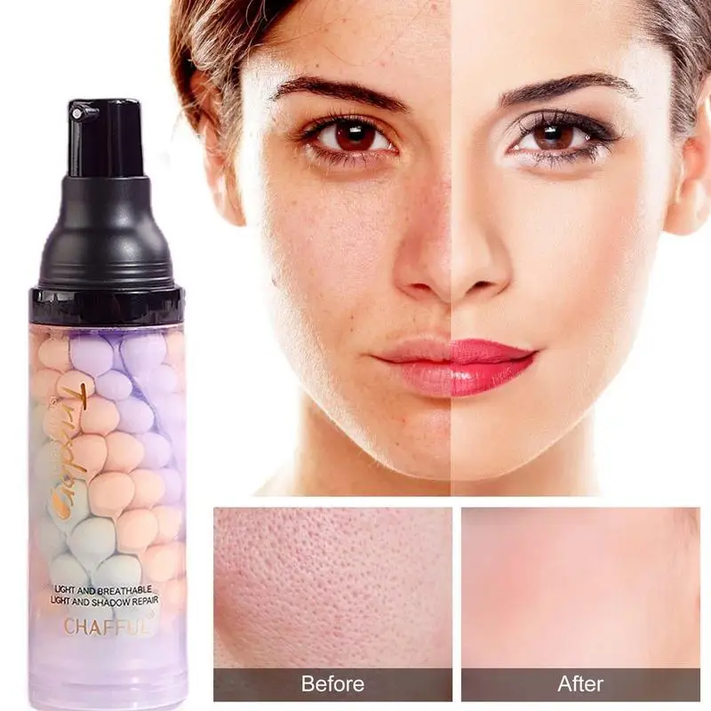 

Makeup Primer Tricolor Color Correcting Facial Serums Face Base Isolation Cream Invisible Pore Moisturizing Concealer Essence