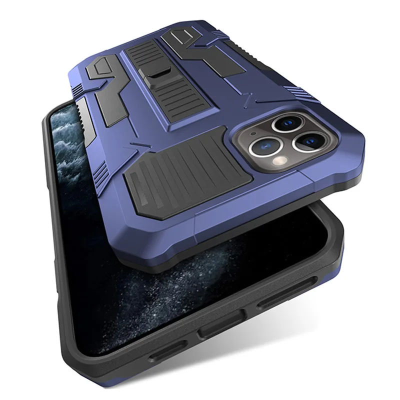 

Hybrid Hidden Kickstand Case For Apple iPhone 11 12 13 Pro Max 7 8 Plus SE 2020 Shockproof Cover