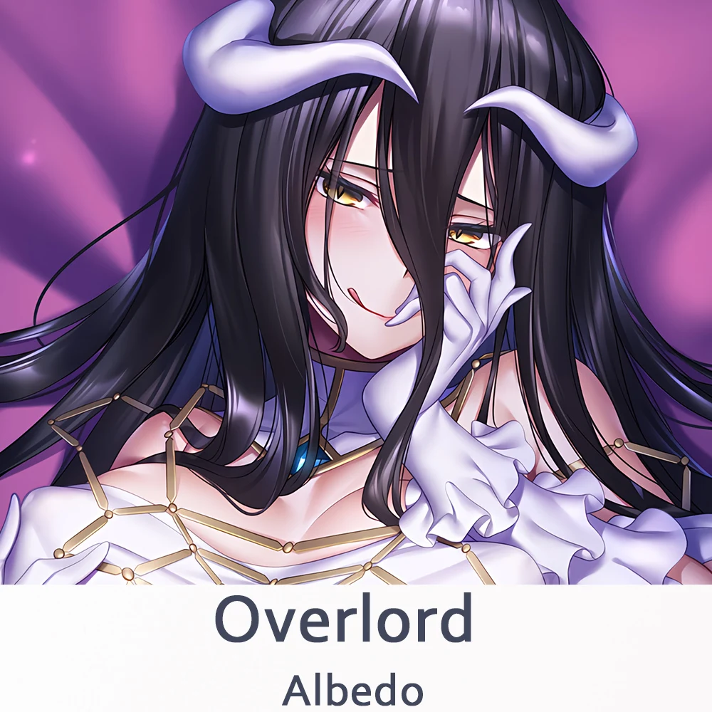 

Overlord Albedo Dakimakura Hugging Body Pillow Case Anime Cosplay Albedo Pillow Cushion Cover Xmas Gifts