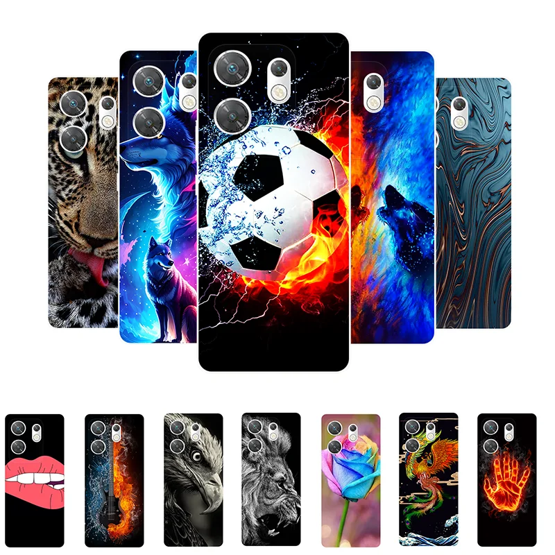 Чехол для Инфиникс Зеро 30 4G Футбол Мягкий силикон Задние чехлы Infinix Zero X6731B