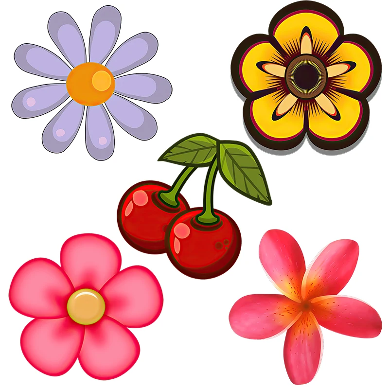 

Удобный пасторальный стильный милый цветочный стикер QCF236, украшение для дома, блокнот, скейтборд