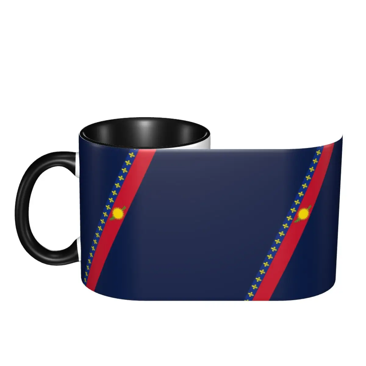 

Guadeloupe Stripe Flag Vintage Cups Mugs Print Mugs R276 Sarcastic tea cups