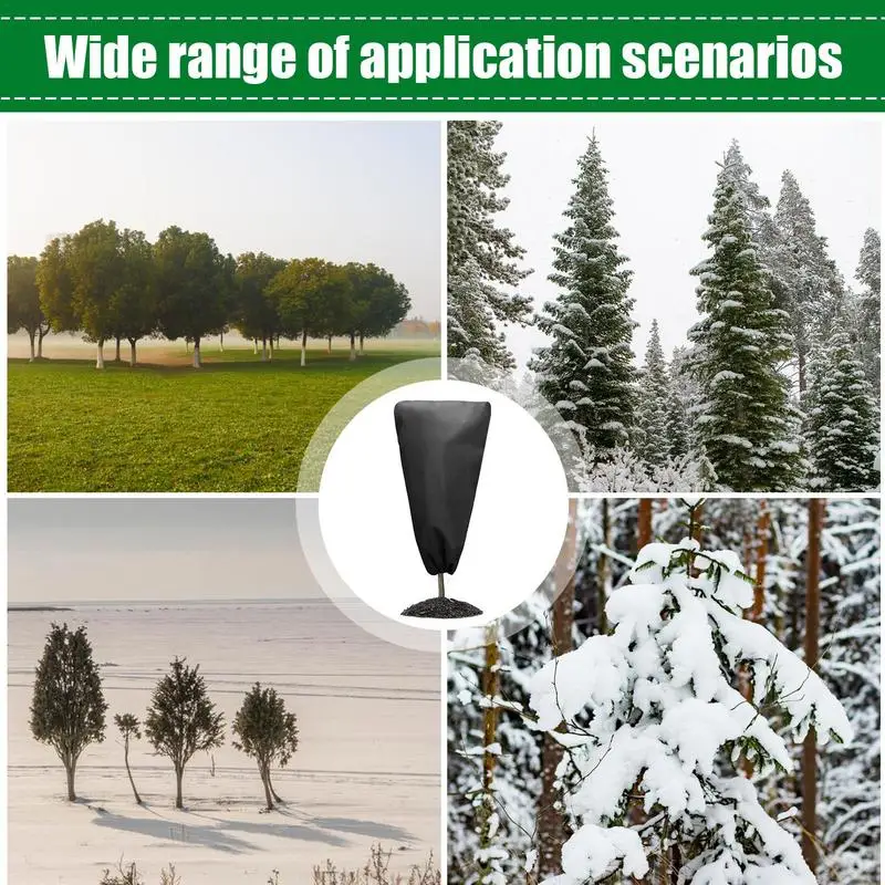 4 шт. зимние защитные сумки для растений защитный чехол на шнурке прочные