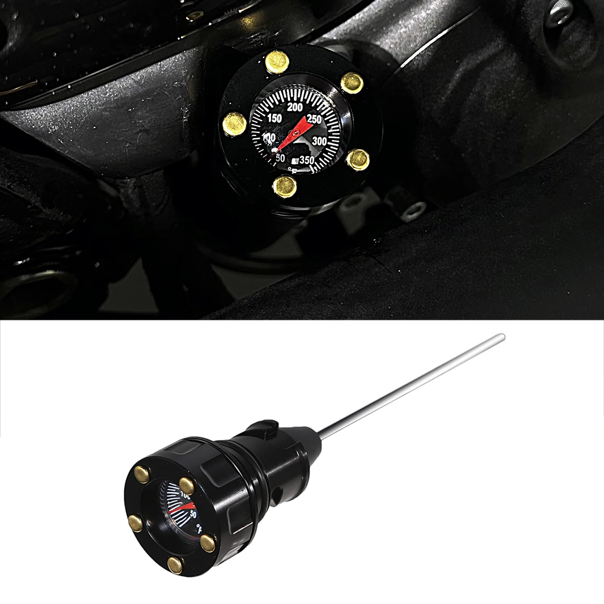 

щуп температуры масла 5 латунный для Harley 2018-2024 Softail Low Rider Fat Boy Heritage Classic Street Bob Breakout