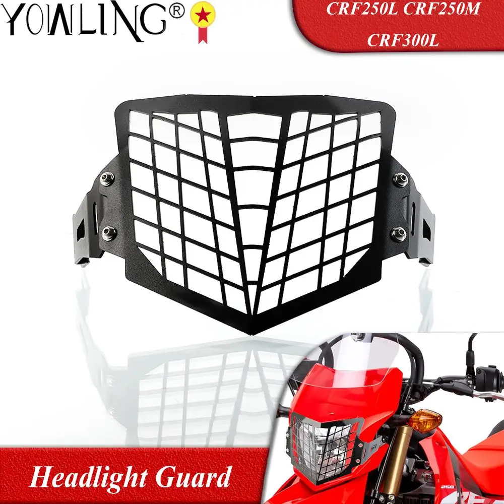 

For Honda CRF250L CRF250M CRF250 CRF 250 L M 250L 250M 2013-2022 2023 Motorcycle Headlight Protector Cover Head Lamp Grill Guard