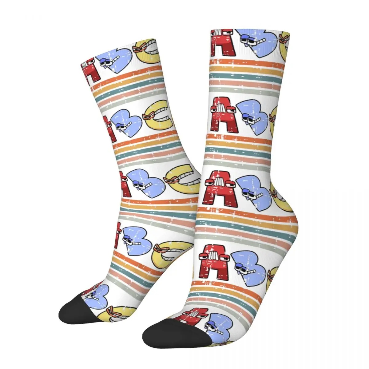 

Winter Warm Funny Women Men Alphabet Lore F Abc Letter Socks Christmas Boys Retro Sunset Gamer Sweat Absorbing Basketball Socks