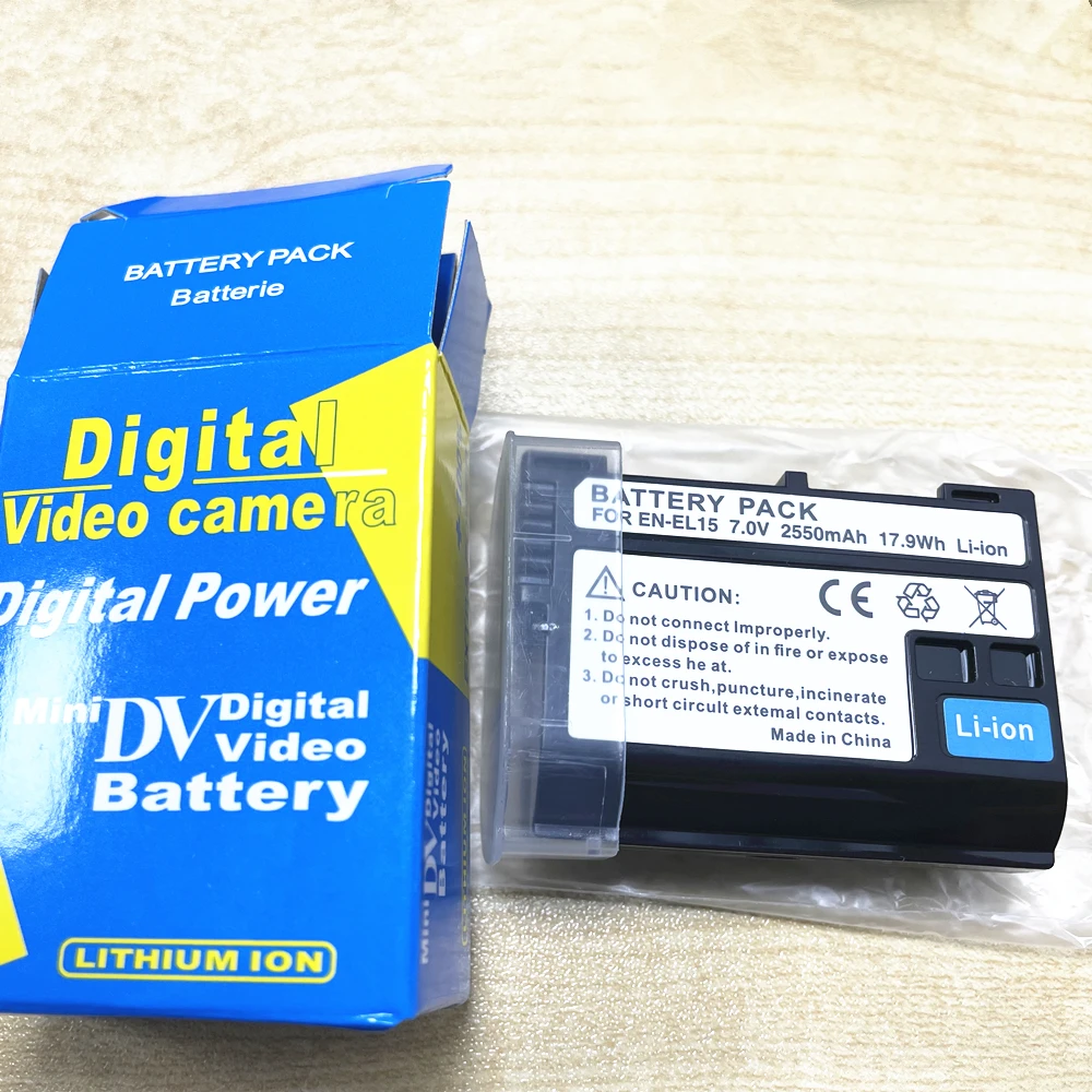 EN-EL15C 2550 мАч новейший декодированный аккумулятор для камеры Nikon Z6III Z8 ZF MB-D11 MB-D12 ENEL15C