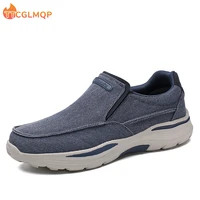 2022 new mens canvas casual shoes slip on clunky sneaker for men fashion thick soled dad shoes platform sneakers big size 48