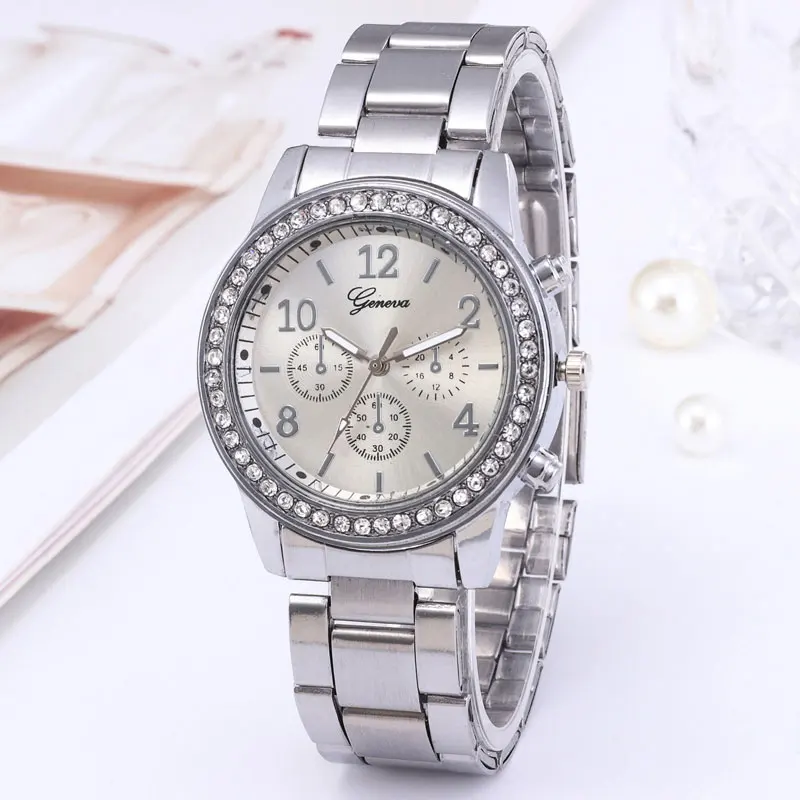 Women Watch Fashionable Steel Band for Women's Watches Metal Strap Quartz Wristwatches