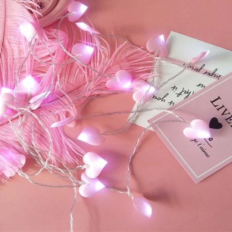 

Valentine's Day Party Decoration Love Heart Light String Proposal Confession Romantic Love Light Bedroom Battery Powered Garland