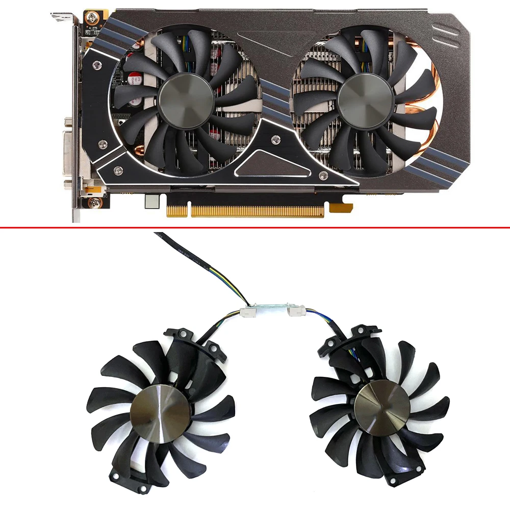 Вентиляторы охлаждения 75 мм GA81S2U 4PIN GTX960 вентилятор GPU для ZOTAC GTX950 GTX1060 4G PCI-EDC