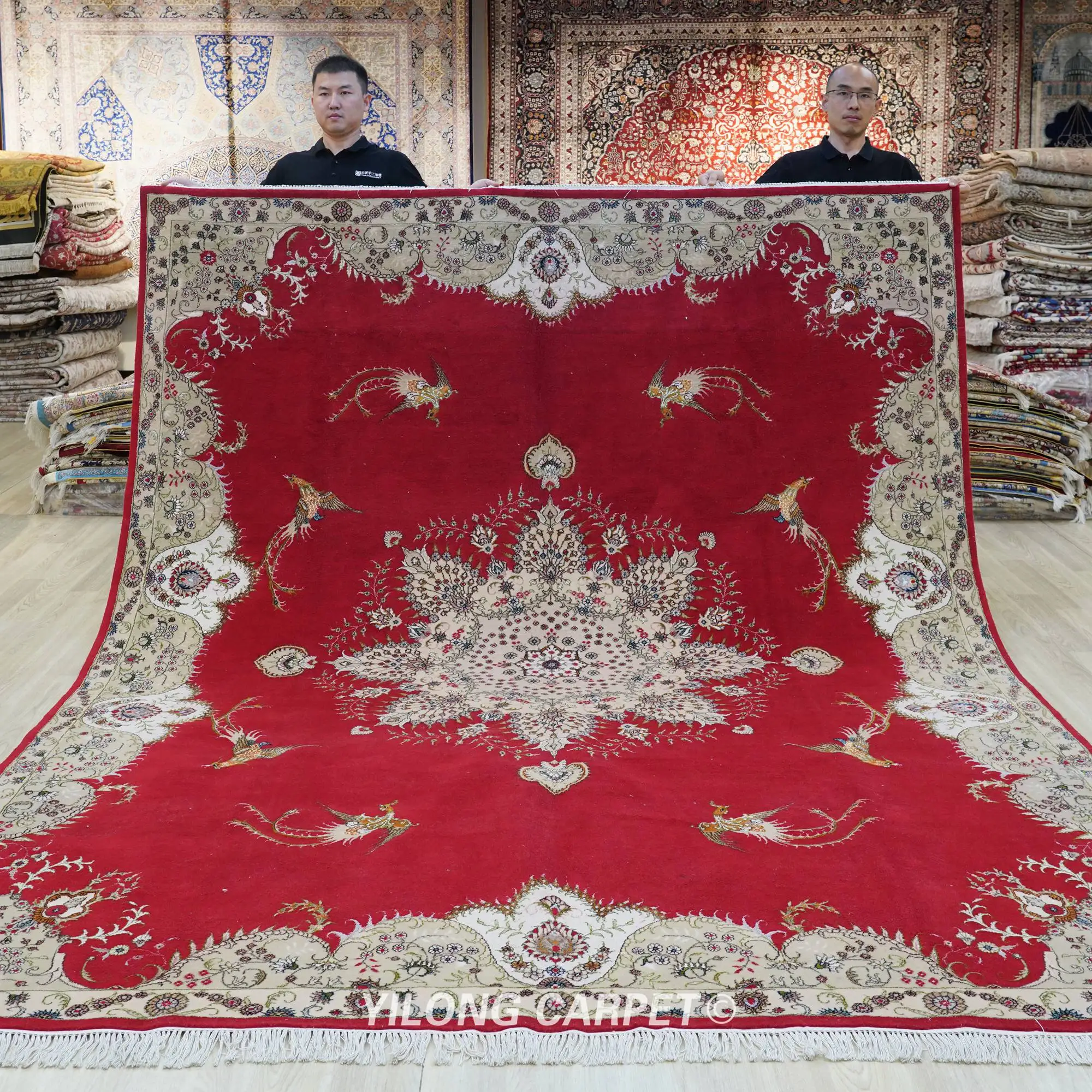 

244x305 см Турецкая планка красные изысканные шерстяные коврики ручной работы (WML006)