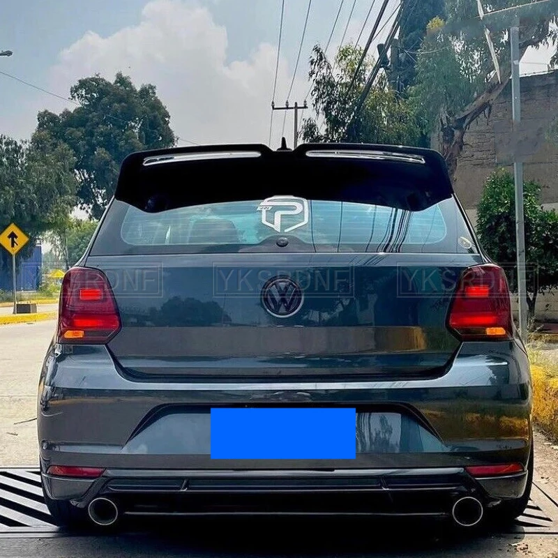 Фото Спойлер на крышу в стиле Oettinger для Volkswagen Polo MK5 6R 6C, высококачественный ABS-спойлер на заднюю часть крыши, декоративный спойлер для багажника, 2011-2018 гг. №4