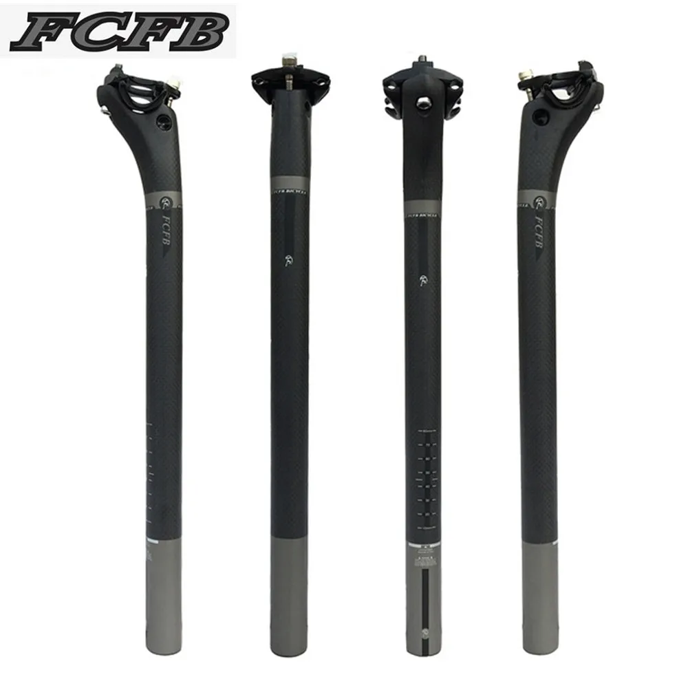 FCFB back 20mm 3k carbon seatpost gray matt glossy  road mtb bike Seat tube 27.2/30.8/31.6*350/400mm FW-SE-04-4 bicycles parts