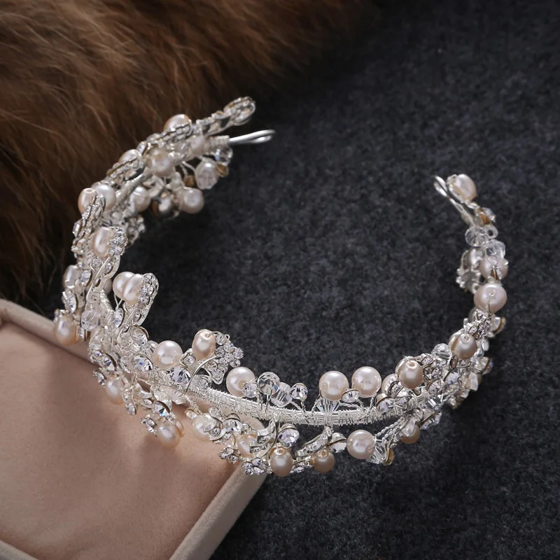 

Bridal Headdress Alloy Crystal Headband Korean New Wedding Dress Ornaments Hair Accessories