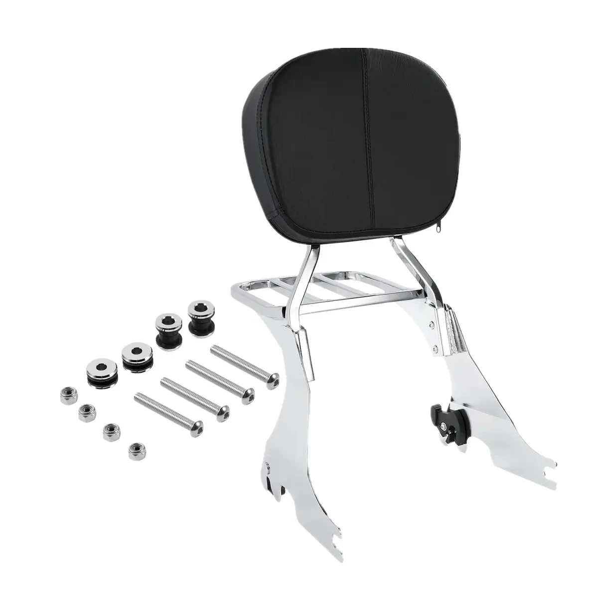 Фото Комплект стыковки багажа с низкой спинкой для мотоцикла Sissy Bar для Harley Sportster 883 1200 2004-2023 №1