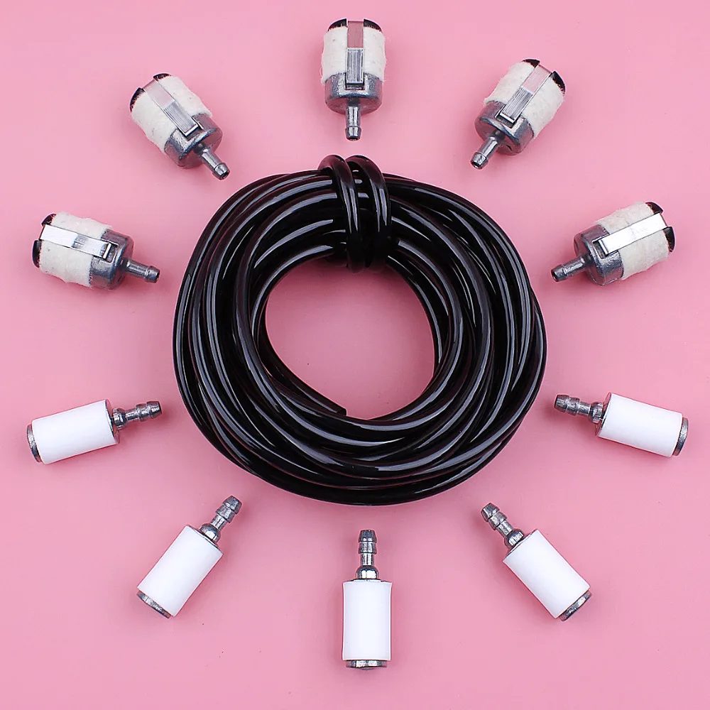 

5 Meters Fuel Line Hose 3.5mm x 5mm Filter Kit For Poulan Craftsman Zama Carburetor Weed Eater Gas Trimmer Blower Chainsaw Part