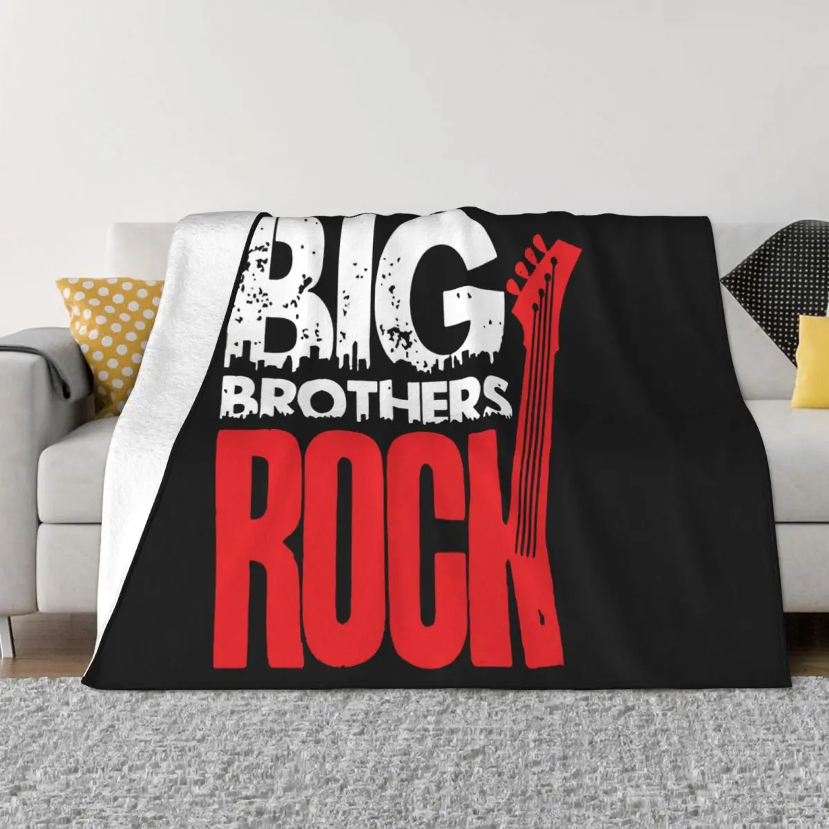 Забавный винтажный подарок Big Brother Rock для мужчин забавный повседневное одеяло
