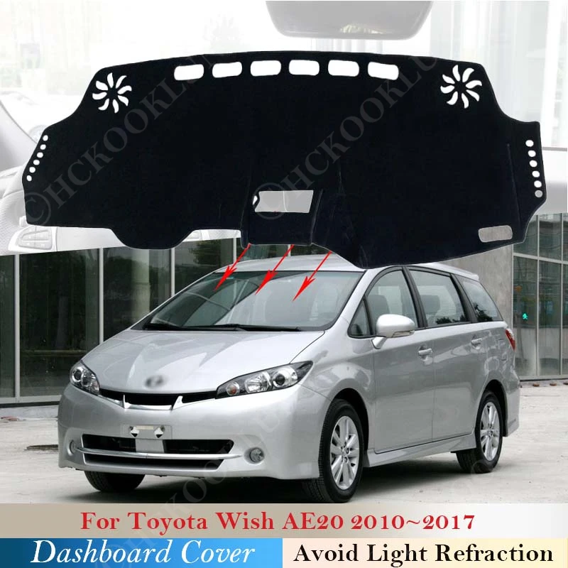 Dashboard Cover Dash Board Mat Carpet Dashmat for Toyota Wish AE20 2010~ 2017 Pad Sunshade Cushion Rug Cape Car Accessories 2016 Dashboard Cover Dash Board Mat Carpet Dashmat for Toyota Wish AE20 2010~ 2017 Pad Sunshade Cushion Rug Cape Car Accessories 2016