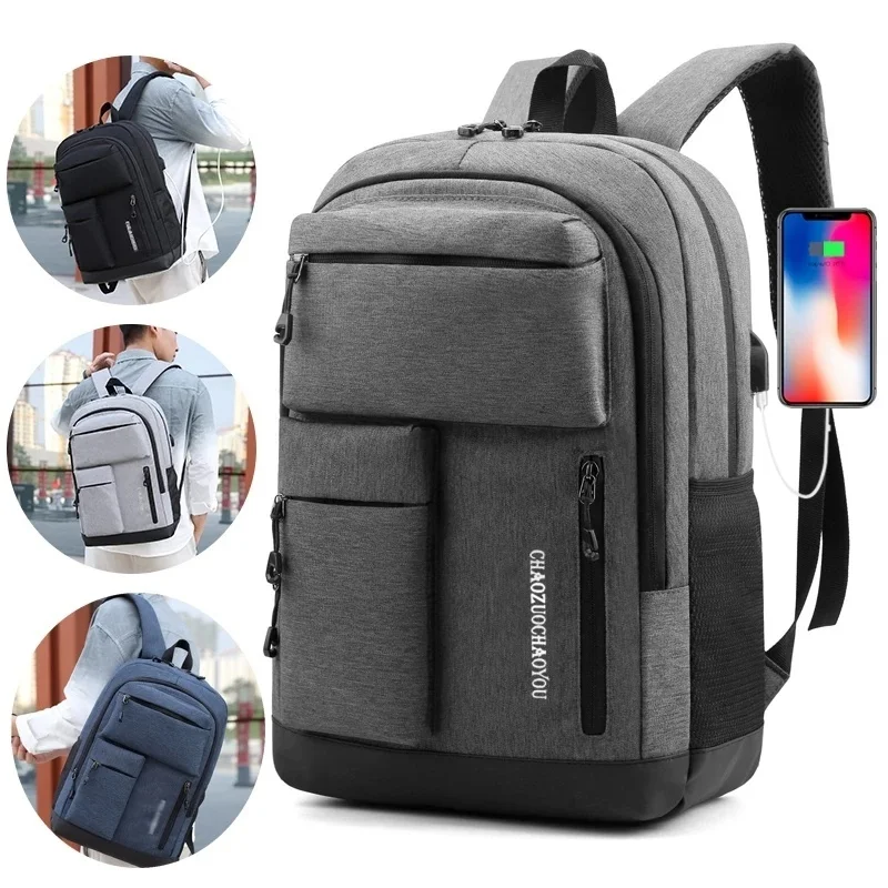 

Men's Laptop Usb Charging Backpack School Bag Rucksack Multifunctional Waterproof Backbag Travel Daypacks Male Backpack Mochila