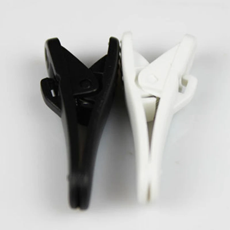 Зажим-фиксатор для кабеля наушников черный и белый 10 шт.