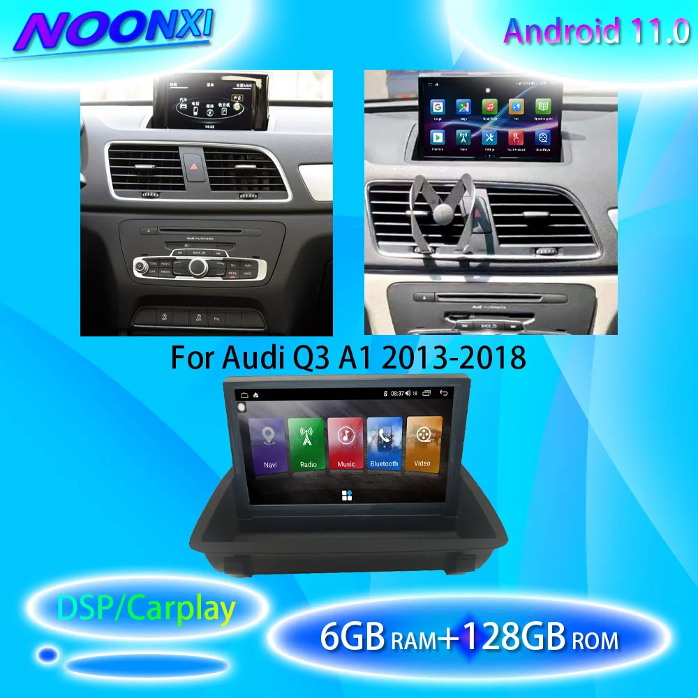 

Автомагнитола 2 Din для Audi Q3 A1, 2013, 2014, 2016, 2017, 128, Android 11,0