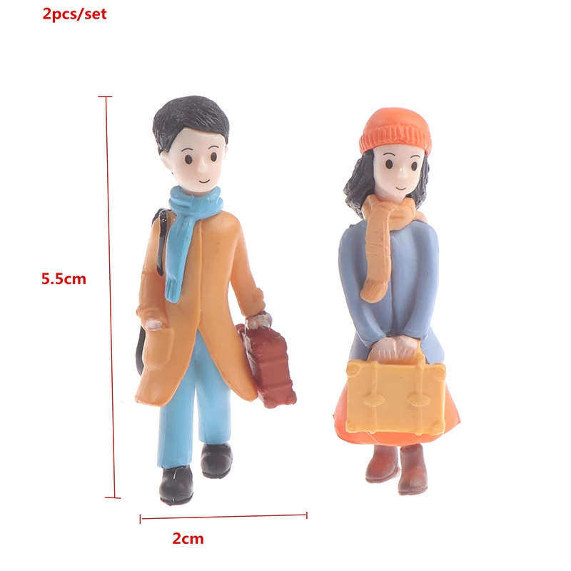 

2 шт., миниатюрные игрушечные куклы-модели