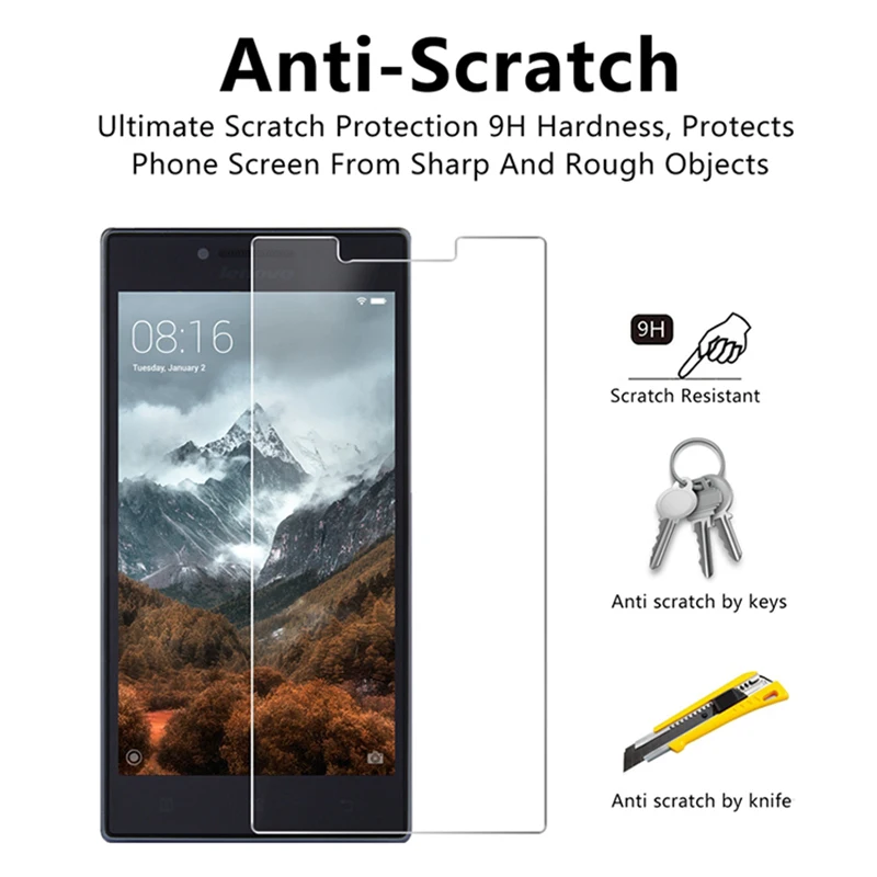 Защитное стекло для Lenovo A1000 A1900 A2010 A3690 закаленное P1 Pro P2 P70 P780 на X2 X3 Lite |