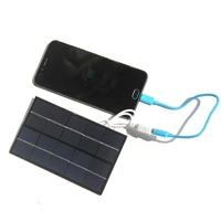 usb solar charger panel 5v 2w 380ma portable solar panel output usb outdoor portable solar system for cell mobile phone chargers