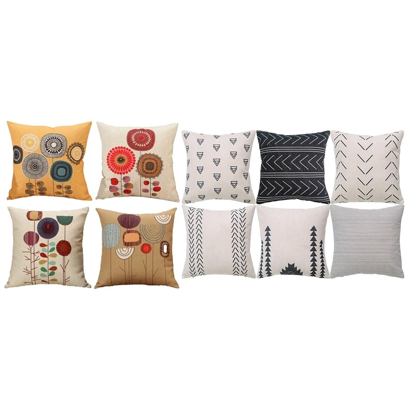 

10 шт., декоративный Хлопковый чехол для подушки, 45X45 см