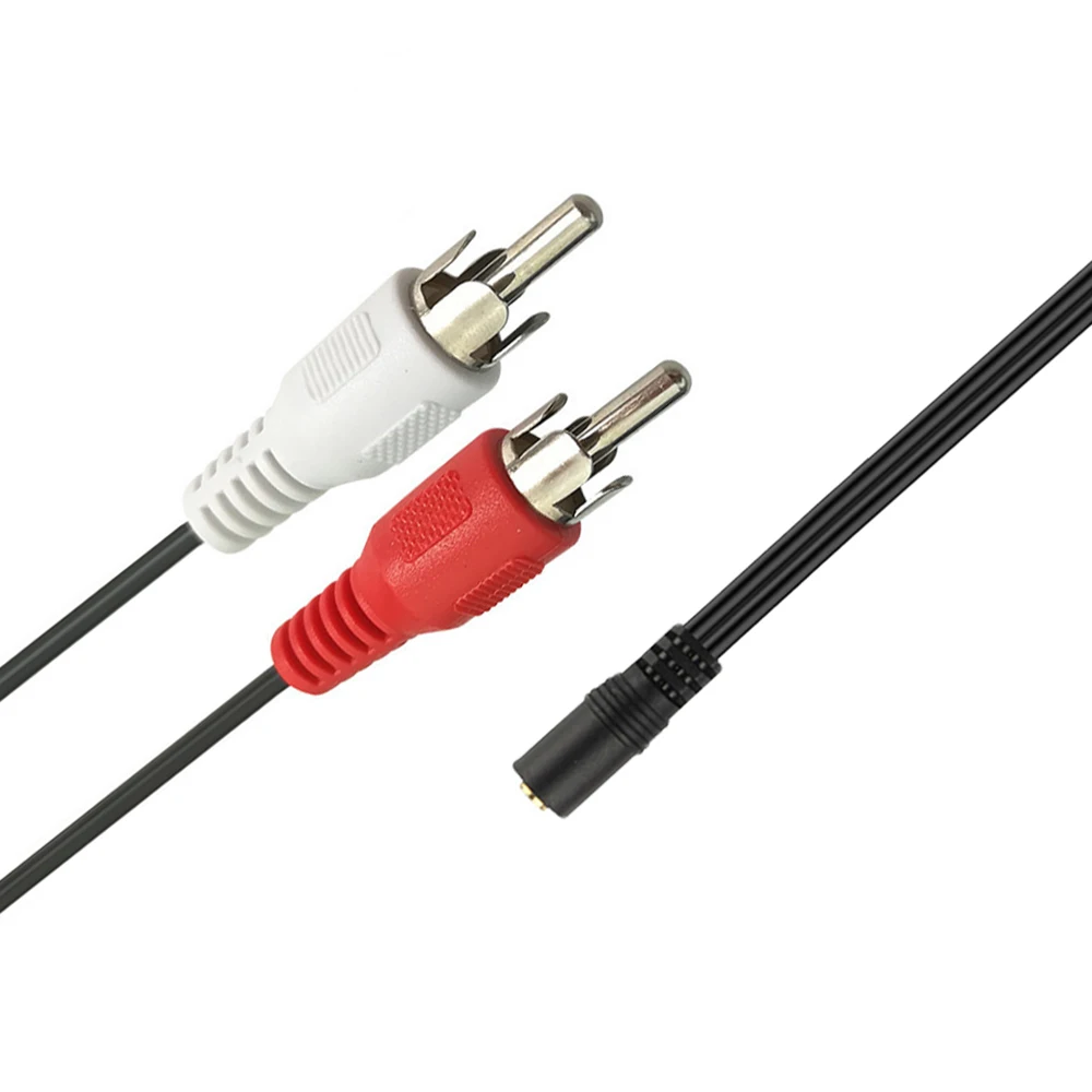 Лидер продаж стерео аудио кабель с разъемом 3 5 мм на 2RCA Мама-папа гнездо для