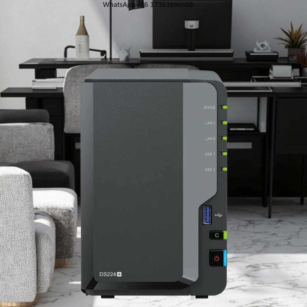 Фото Новый Synology DS224+ 2-дисковый NAS без дисков, с USB-интерфейсом, форм-фактор 2U, для сетевого хранения данных, в наличии №1