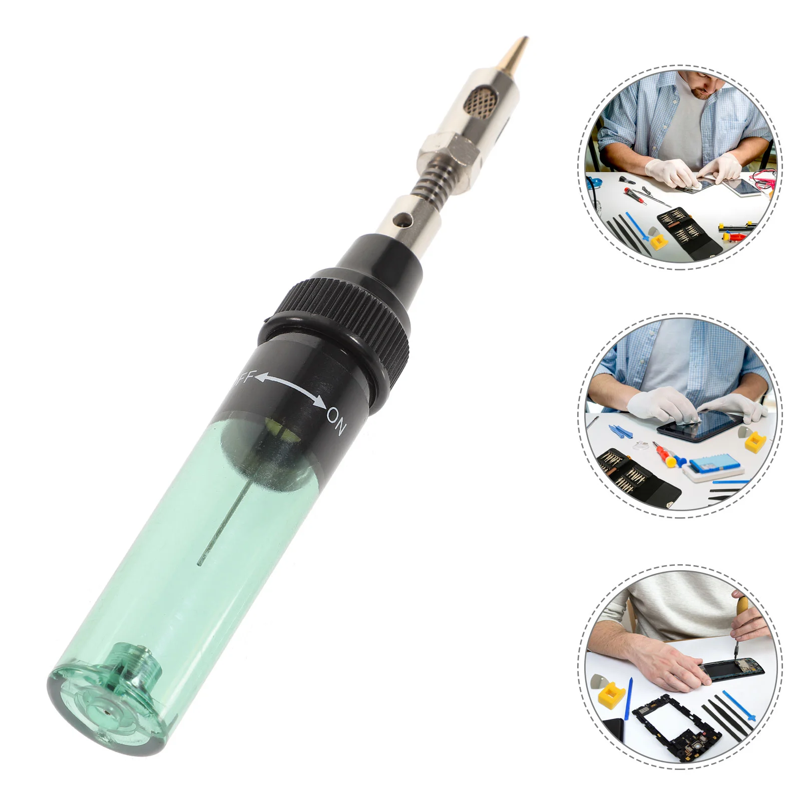 

1 Set Replacement Gas Soldering Iron Soldering Iron Butane Cordless Soldering Iron Kit Gas Soldering Pen Cordless Soldering Iron