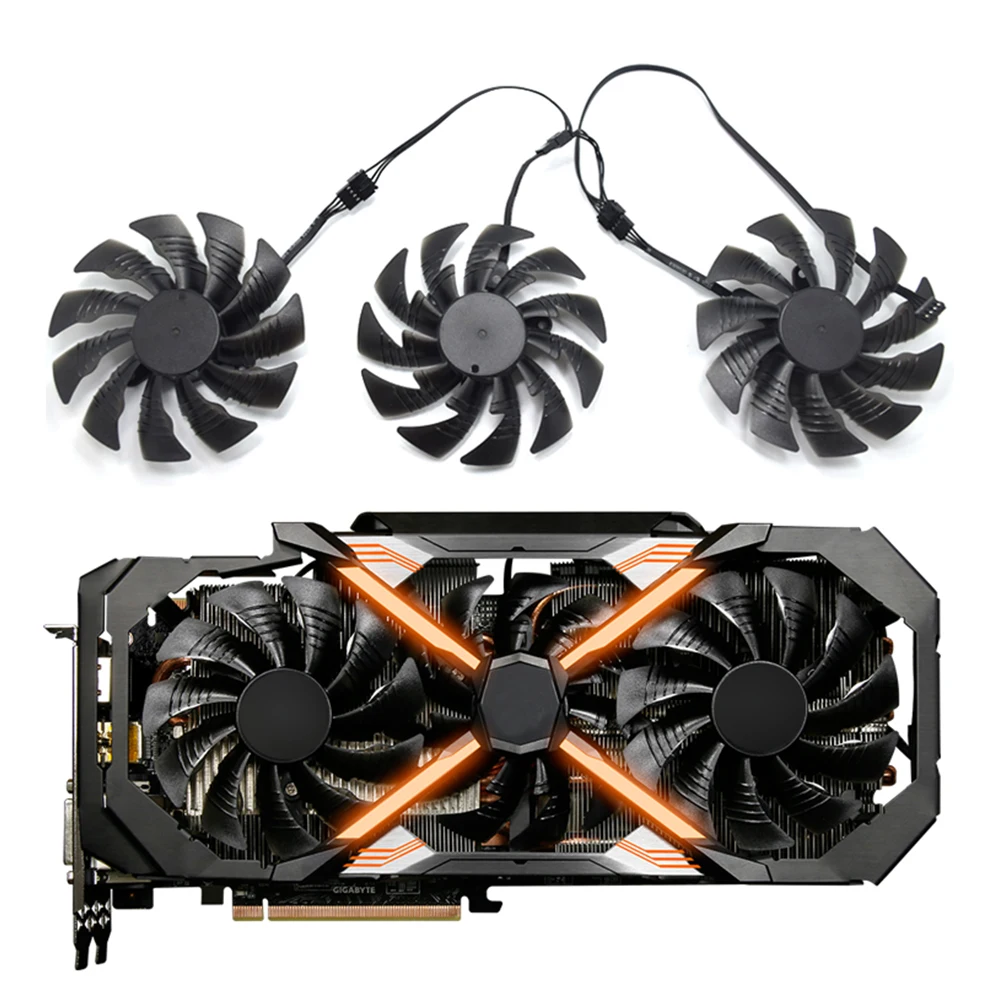 

95 мм T129215BU PLD10015B12H вентилятор для видеокарты для GGA AORUS GeForce GTX 1080 Ti Xtreme Edition 11G охлаждающий вентилятор для видеокарты