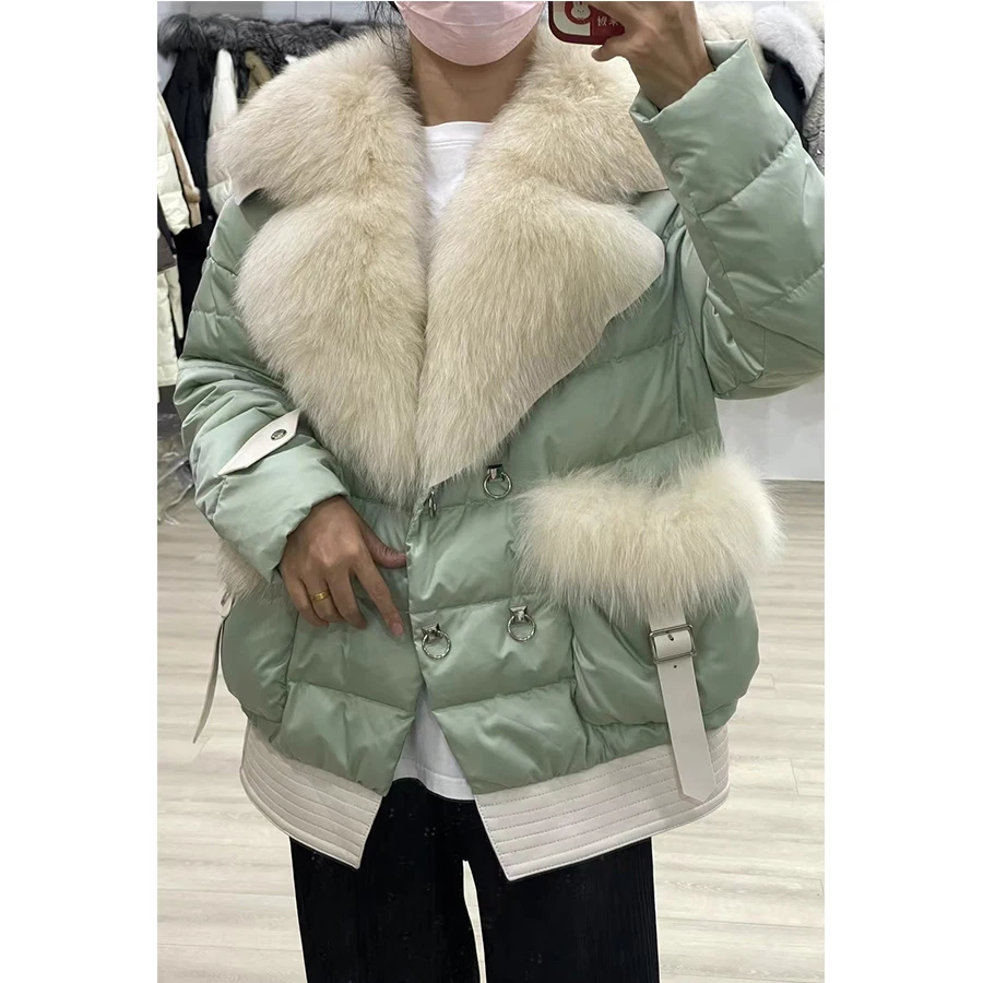 

Down Jacket With Natural Fur Coat With Hood High Quality Best Selling