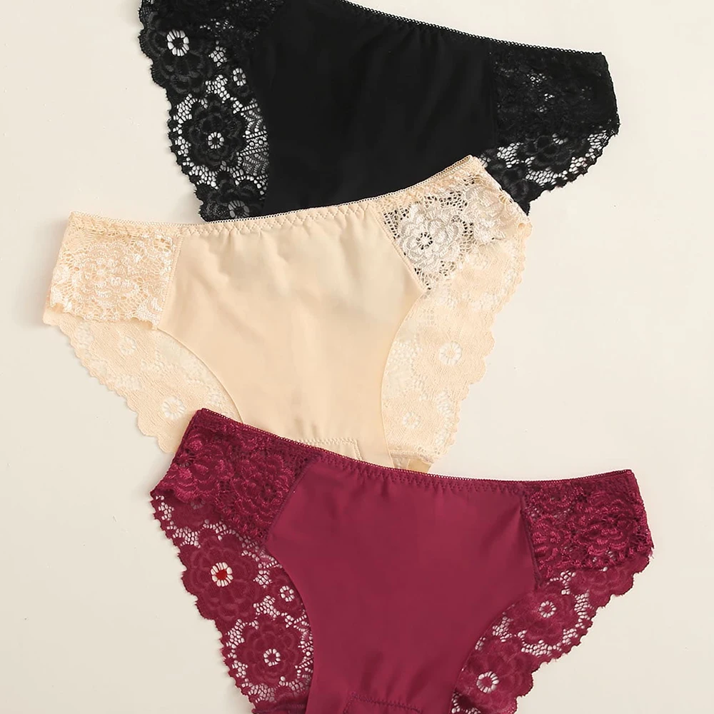 Женское Прозрачное нижнее белье с цветочным принтом