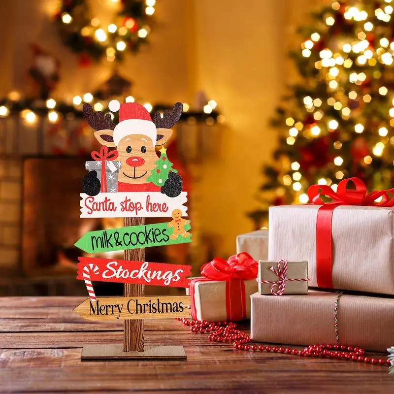 Настольное украшение для рождественской елки Санта-Клаус Счастливого Рождества